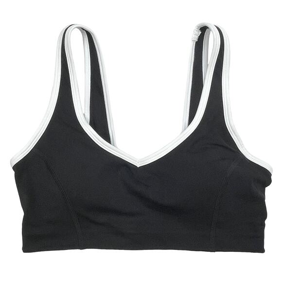 Amazon Essentials Active FormFlex Sports Bra Sz S New $19 Black Low Impact - Picture 4 of 8